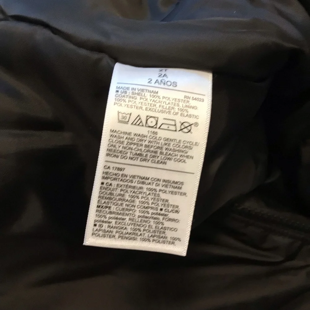 Old Navy Black Jack Water-Resistant Snow Bib Unisex 2T